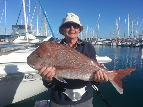 Large Snapper caught off Mooloolaba on the Sunshine Coast