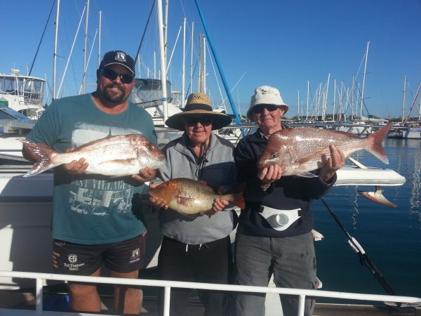 Enjoying a Mooloolaba reef fishing charter