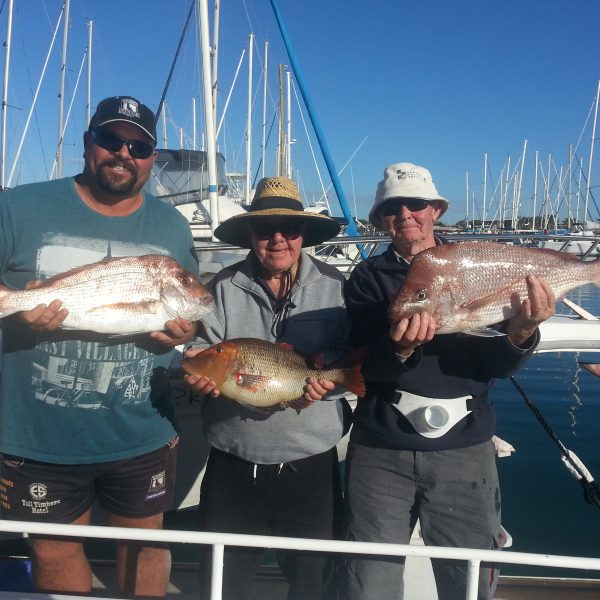 Enjoying a Mooloolaba reef fishing charter